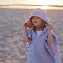 Load image into Gallery viewer, Children's Poncho with Hood - Lavender