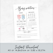 Ielādēt attēlu ,Bērniņa prognožu kartīte - CLASSIC