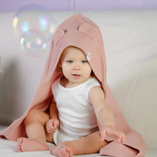 Ielādēt attēlu ,Bērnu Dvielītis ar Kapuci - Old Pink