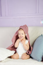 Load image into Gallery viewer, Children's Towel with Hood - Dark Old Pink