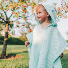 Load image into Gallery viewer, Children's Poncho with Hood - Light Mint