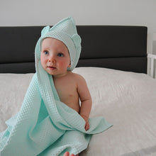 Ielādēt attēlu ,Bērnu Dvielītis ar Kapuci - Light Mint