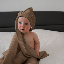 Load image into Gallery viewer, Children's Towel with Hood - Taupe Brown