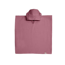 Charger l'image dans la galerie, Bērnu Pončo ar Kapuci / Hooded Kids Poncho - Dark Old Pink - Susu Shop Latvia
