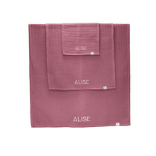 Ielādēt attēlu ,Personalizēts Vafeļu Kokvilnas Dvielis