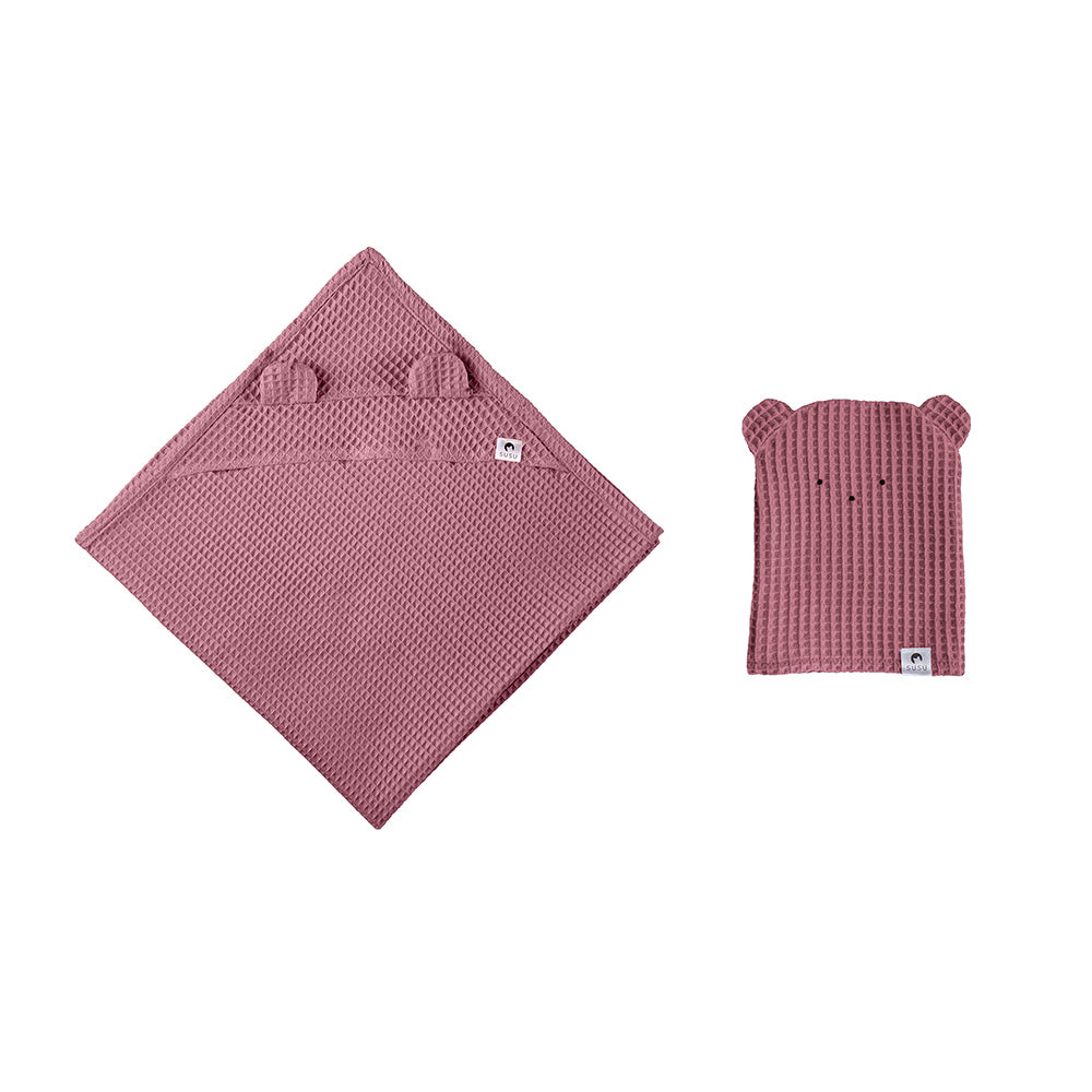 Set de Serviettes Enfant - Vieux Rose Foncé
