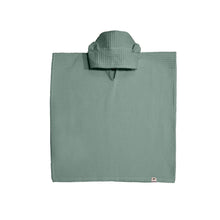 Load image into Gallery viewer, Bērnu Pončo ar Kapuci / Hooded Kids Poncho - Old Green - Susu Shop Latvia
